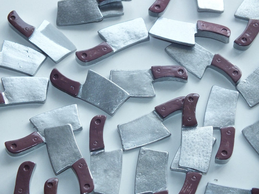 10 Pcs FAKE Meat Cleaver Axe Chopper Knife Resin Charms Etsy