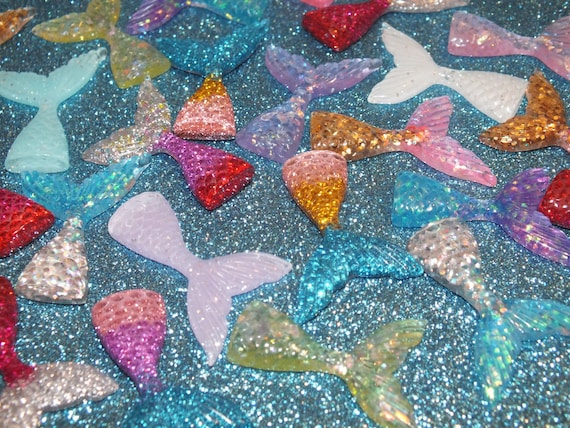 10 Pcs Mixed 3D Unicorn Horn Resin Glitter Sparkle Charm Not Flatback DIY KIT