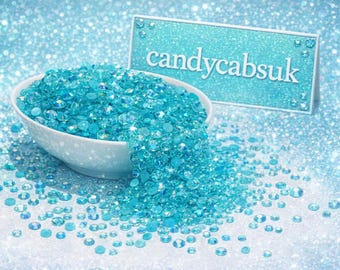 Aqua Blau Sparkle Mixed 1000 Teil Acrylharz JELLY Strass Edelsteine Nail Art