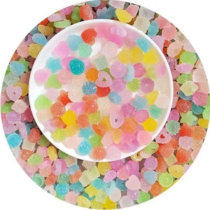 Groothandel bulk kopen 100 stuks ZO REALISTISCH nep-rekwisiet met suikerlaagje Jelly Tots nepvoedsel Gemengde snoephars plaksteen 3D-snoepjes