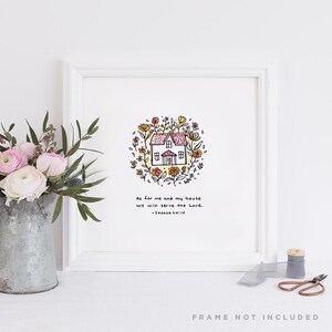 As For Me & My House - Joshua 24:15 | Christian Fine Art Print