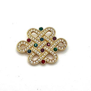 Multi Colored Swarovski Brooch