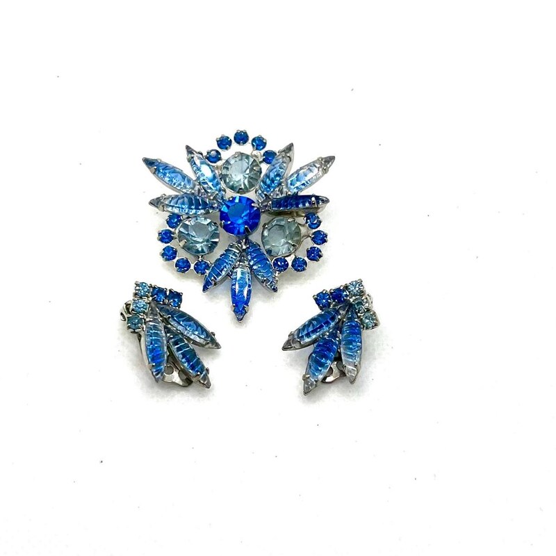 Small AB & Blue Brooch main image 0