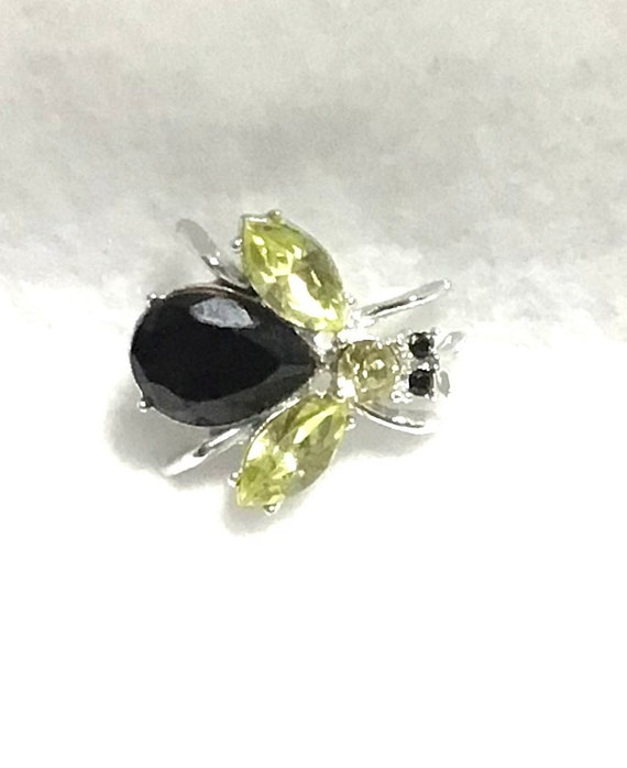 Yellow and Black Fly Brooch