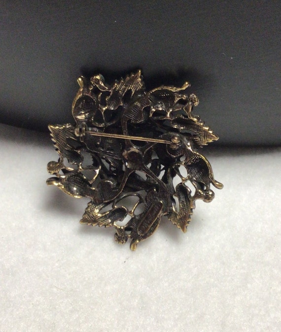 Rose Brooch signed Botticelli View 2