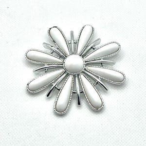 White Flower Brooch signed Coventry