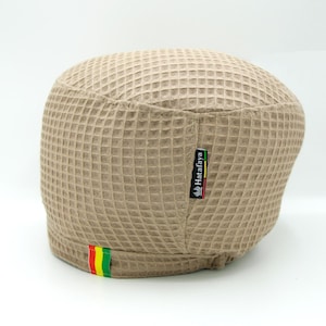 Gorro WAFFLE Rasta de Algodón Texturizado, Efecto Panal, para Rastas y Cabello Grueso