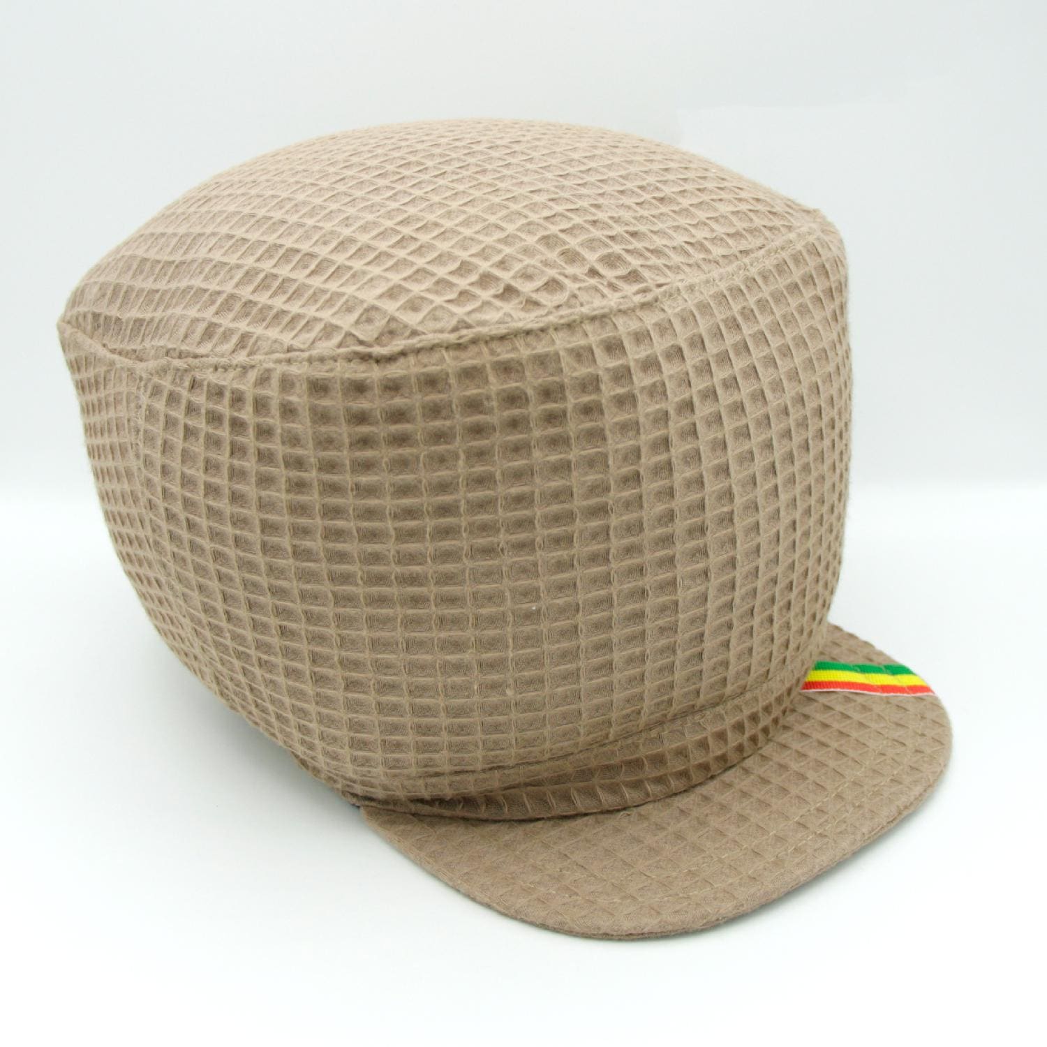 Kakhi Rasta WAFFLE - Khaki Sportswear Rasta Cap, Texturized Fabric, Honeycomb ...