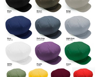 BASIC LOW CAP - Plain color, 6 panel Rasta cap for dreadlocks, Handmade Crown for Kings and Queens