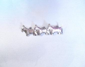 STERLING SCOTTIE DOGS(pin)