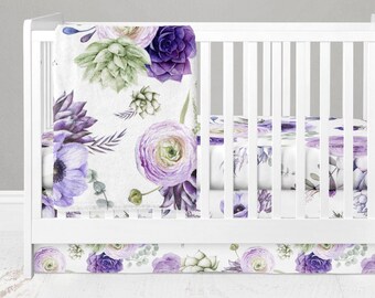 succulent crib bedding