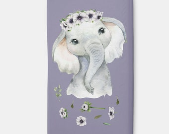 Changing Pad Cover Wine Grunge Elephant ~ Elephant Changing Pad ~ Change Pad ~ Changing Pad ~ Baby Bedding ~ Elephant Nursery ~ Diaper Pad