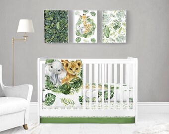 jungle theme baby bedding