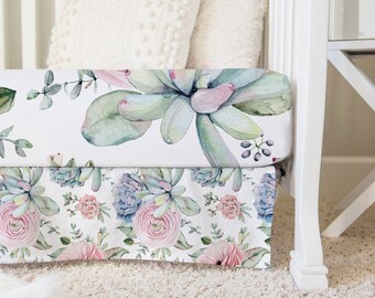 succulent crib sheet