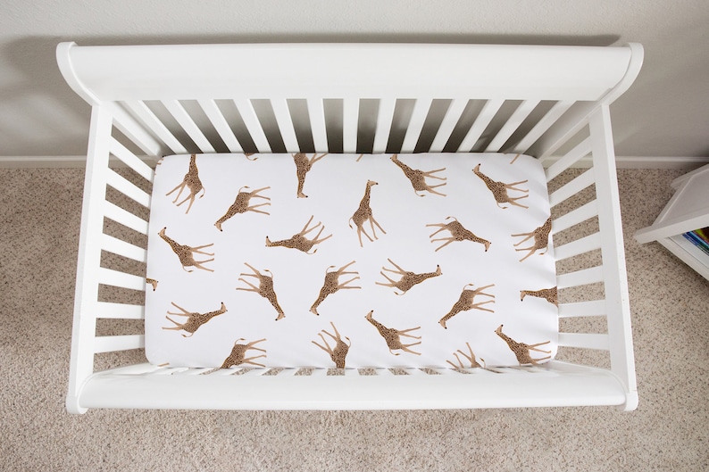 Giraffe Baby Blanket Safari Baby Bedding Crib Set Jungle Etsy