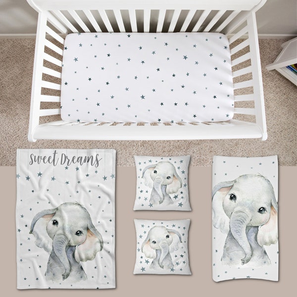 Gray Crib Bedding Etsy
