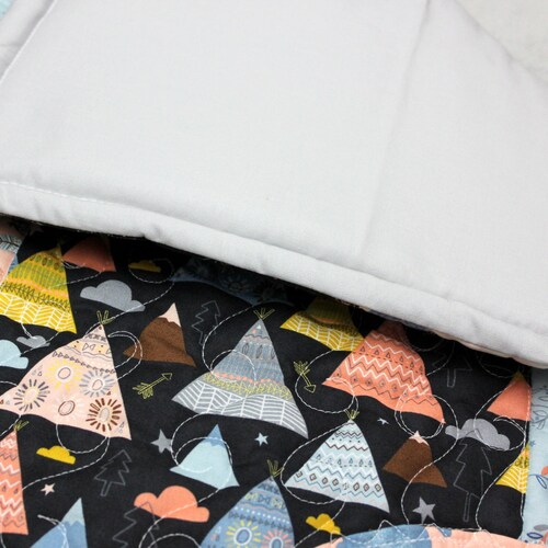 Ready to Ship shops Pink and Blue Woodland Baby Comforter Quilt - Super Plush and Comfy!