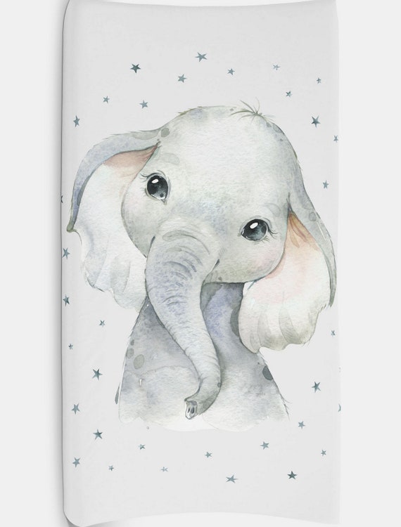 elephant changing pad cover