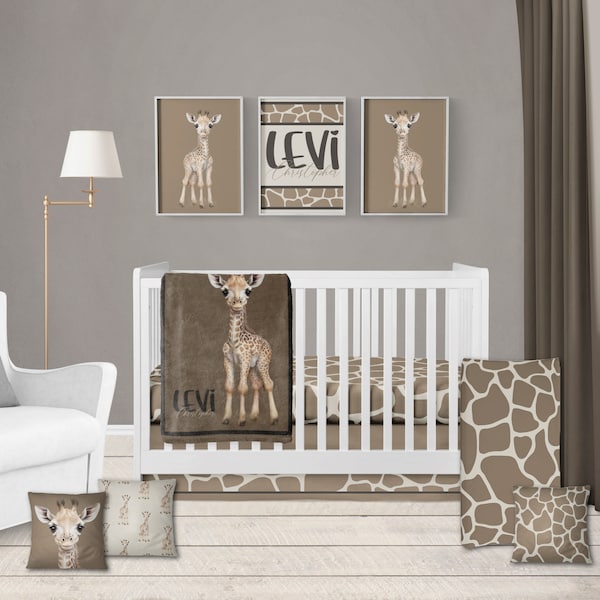 Giraffe Baby Bedding Etsy