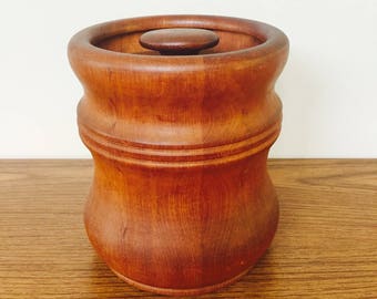 Mid Century MCM Teak Nissen Ice Bucket Container Danish Dansk Era