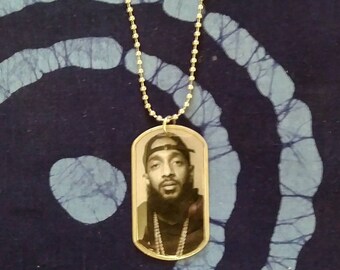 Nipsey Hustle Dog Tag