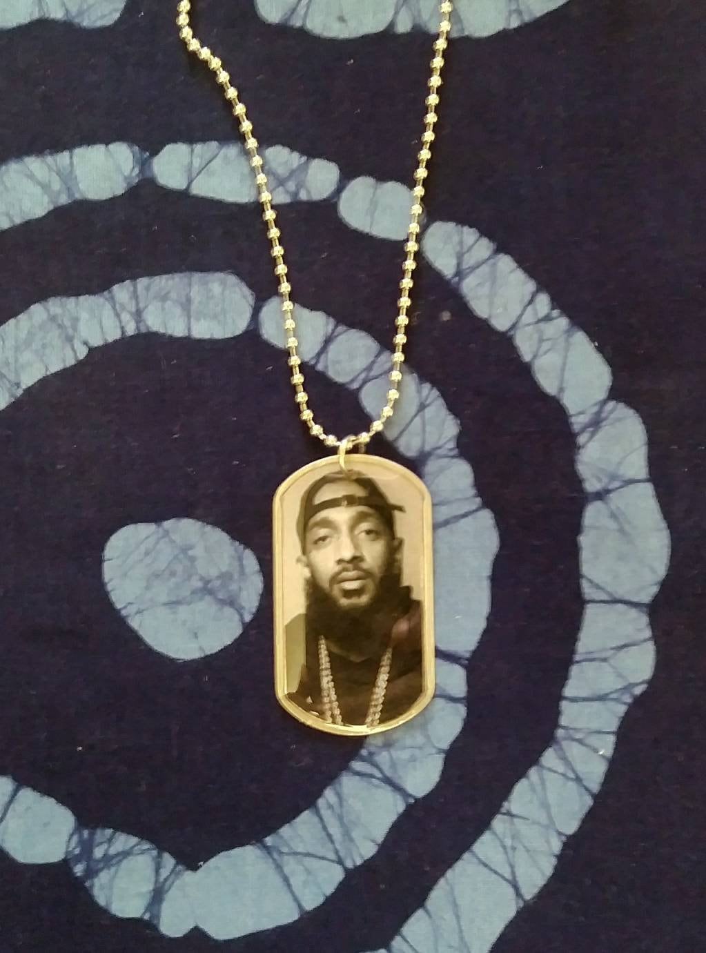 Nipsey Hustle Dog Tag