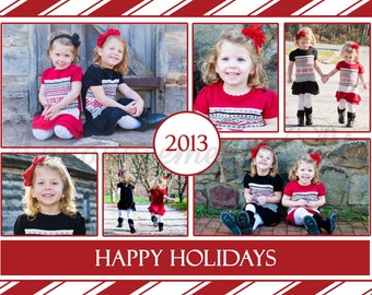 5x7  6 Photo Holiday Card