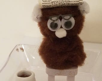 The DipSHYTZ FAMILY Collection: "Old Fart" Collectibles, Brown Fuzzball Dolls