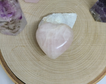 Rose Quartz Heart, Rose Quartz Crystal, Rose Quartz Worry Stone, Rose Quartz Wishing Stones, Rose Quartz Palm Stone,Rose Quartz Pagan Charms