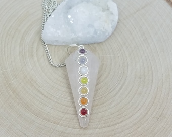 Rose Quartz Pendulum,Rose Quartz Crystal Pendulum,Scrying Crystal Pendulum,Rose Quartz Dowsing Pendulum,Fortune Telling Manifestation Quartz