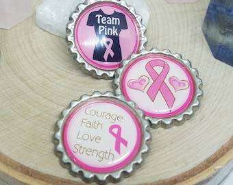 Breast Cancer Magnets, Breast Cancer Fridge Magnet,Breast Cancer Bottle Cap Magnets,Breast Cancer Gifts,Bottle Cap Kitchen Decor,Magnet Sets