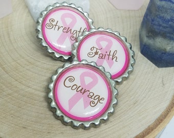 Breast Cancer Gifts, Breast Cancer Magnets, Breast Cancer Bottle Cap Magnets, Bottle Cap Magnets, Bottle Cap Magnet Sets,Refrigerator Magnet