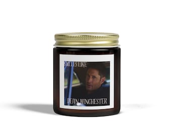 Scented Candles, Supernatural Dean Winchester Soy Candle, Smells Like Dean Winchester, Gift for Supernatural Fans, Dean Winchester Gift,