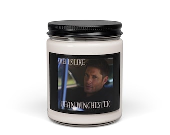 Dean Winchester Scented Soy Candle: Supernatural Fan Gift