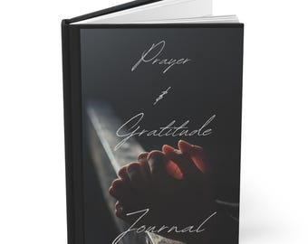 Prayer Book Hardcover Journal Matte - Gratitude Journal for Women, Religious Gift, Writing Diary Notebook, Christian Journals, Scripture