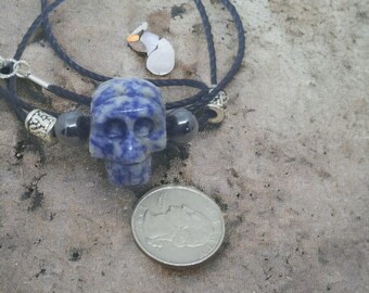 Lapis Lazuli Crystal Skull, Lapis Lazuli Pendant, Natural Stone Skull,Crystal Skulls,Lapis Necklace Skull,Lapis Lazuli Crystal Skull Pendant