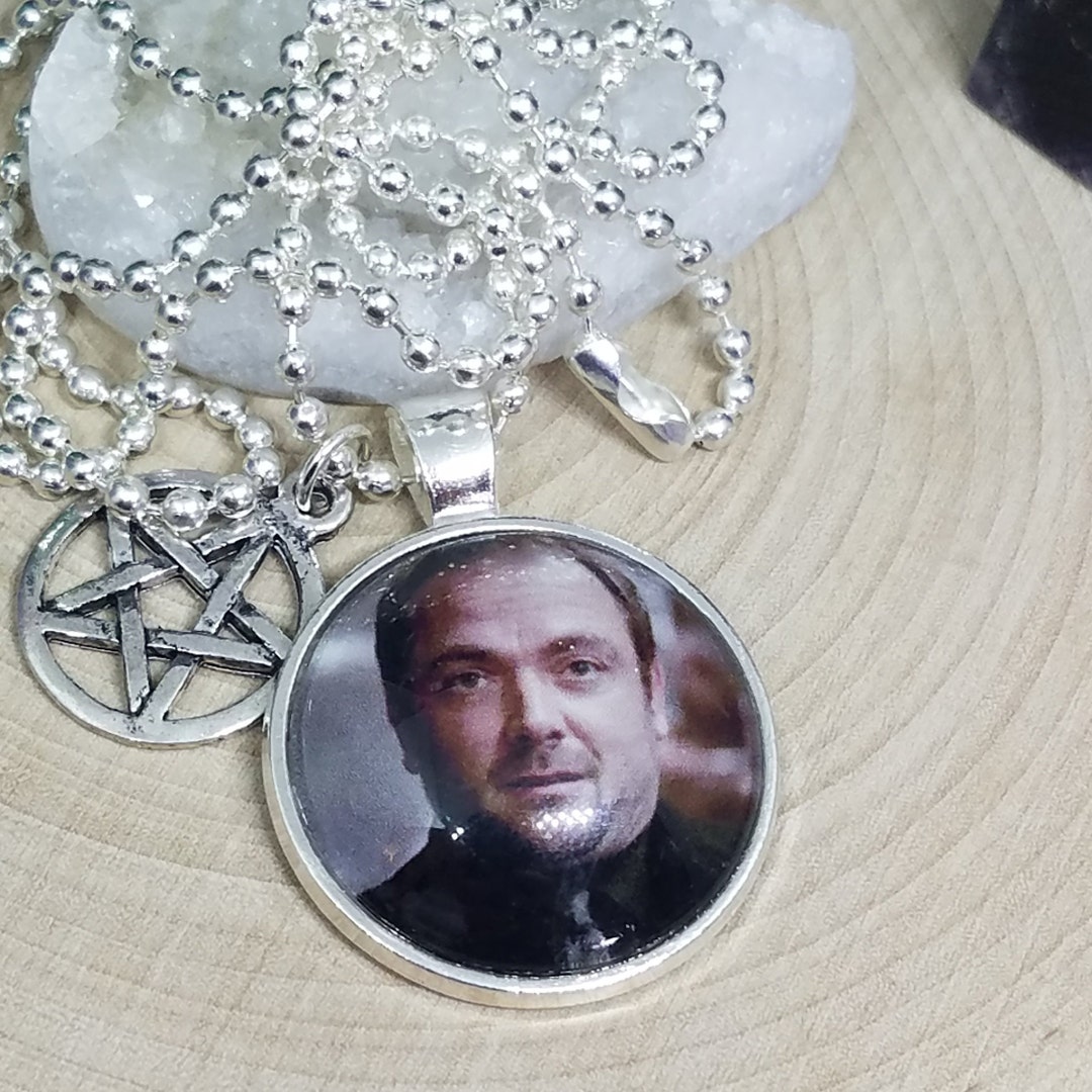 Supernatural Crowley Pendant Necklace: King of Hell, Pentagram