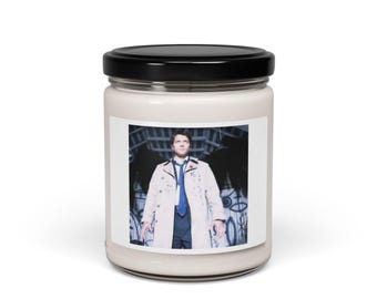 Castiel Soy Candle, Supernatural Castiel Angel Wings, Castiel Fandom Candle, Scented Candle Gift, Spell Candles, Soy Wax Candle