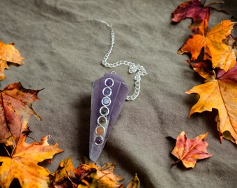 Amethyst Crystal Pendulum: Scrying Divination Tools