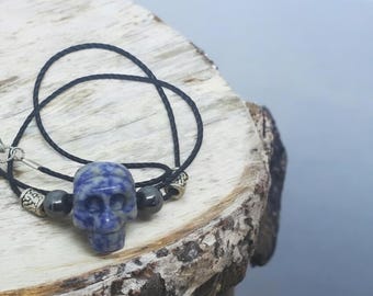 Lapis Lazuli Crystal Skull, Lapis Lazuli Pendant, Natural Stone Skull,Crystal Skulls,Lapis Necklace Skull,Lapis Lazuli Crystal Skull Pendant