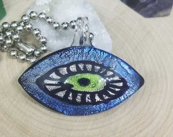 Evil Eye Necklace, Evil Eye Pendant,Blown Glass Choker Necklace,Evil Eye Choker Necklace,Evil Eye Egyptian Pendant,Evil Eye Pendant Necklace