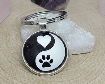 Yin Yang Key Chains, Car Accessories, Yin Yang Jewelry, Yin Yang Keychains, Dog Mom Key Chain, Cat Mom Key Chain, Yin Yang Photo Keychain