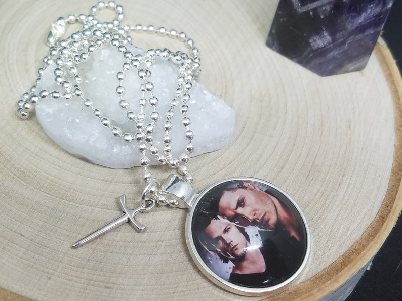 Dean Winchester Photo Necklace, Sam Winchester Photo Jewelry, Supernatural Pendant Necklace, Supernatural Charm Necklace, Supernatural Gift image 9