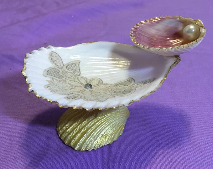 Seashell Jewelry Holder FREE SHIPPING Etsy