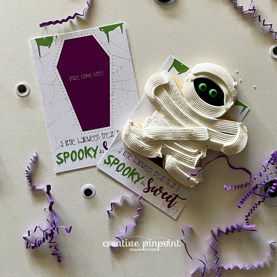 Halloween Cookies - Halloween Cookie Card - Mummy Halloween Invitation - Mummy Party Theme Il_570xn