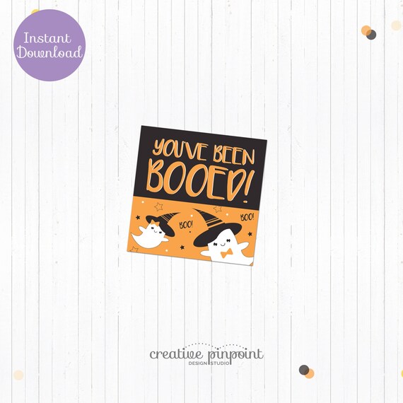 You’ve Been Booed Printable - You've Been Booed Square Tag - Halloween Square Tag - Fall Tag Il_570xn