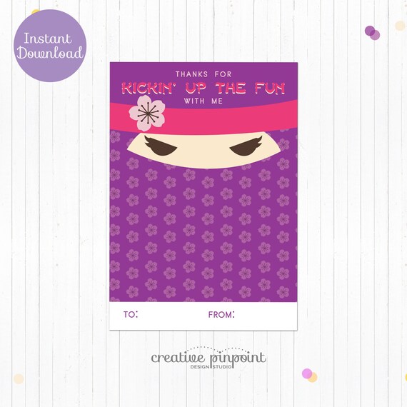 Cookie Card - Cookie Card Ninja Birthday Party - Ninja Birthday Invite - Thank You Cookie Card - Custom Cookies - Birthday Cookies Il_570xn