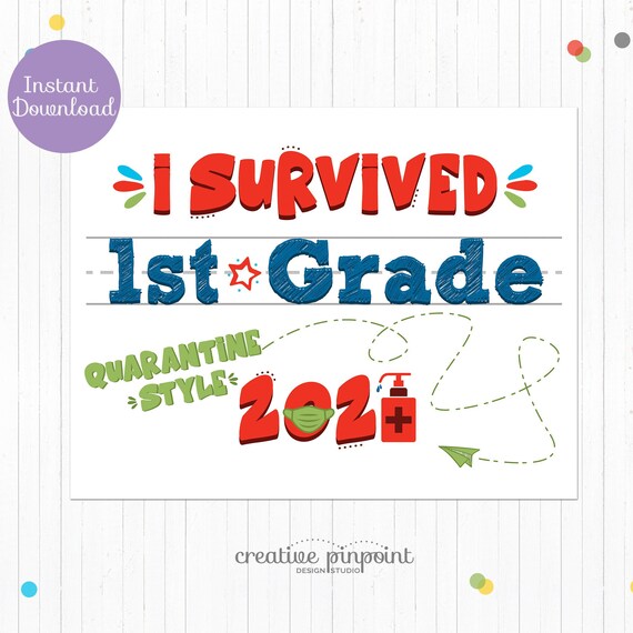 Last Day of School Poster - Last Day of School Sign - Last Day of School Photo Prop - Survived School 2021 - End of School Sign Il_570xn