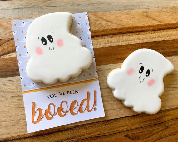 You’ve Been Booed Printable - You've Been Booed Cookie Card - Halloween Cookie Card - Ghost Cookie - Halloween Tag - You’ve Been Booed Tag Il_570xn