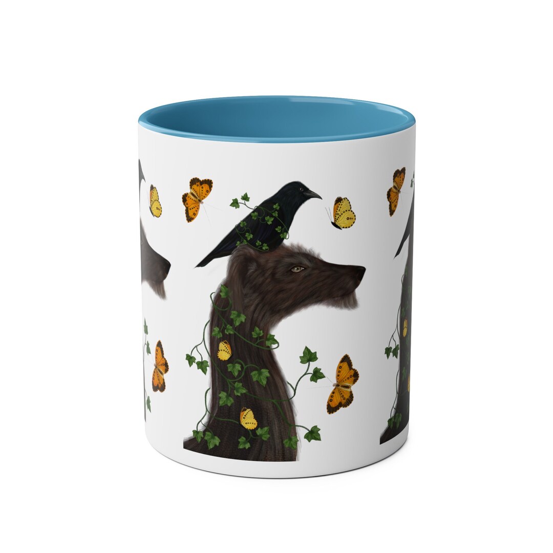 Teddy & Poe Twotone Coffee Mugs, 11oz, Mug , Lurchers, Greyhound